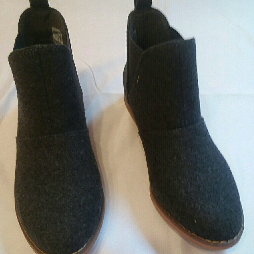 Stella Chase mini ankle boots charcoal gray sz 8.5